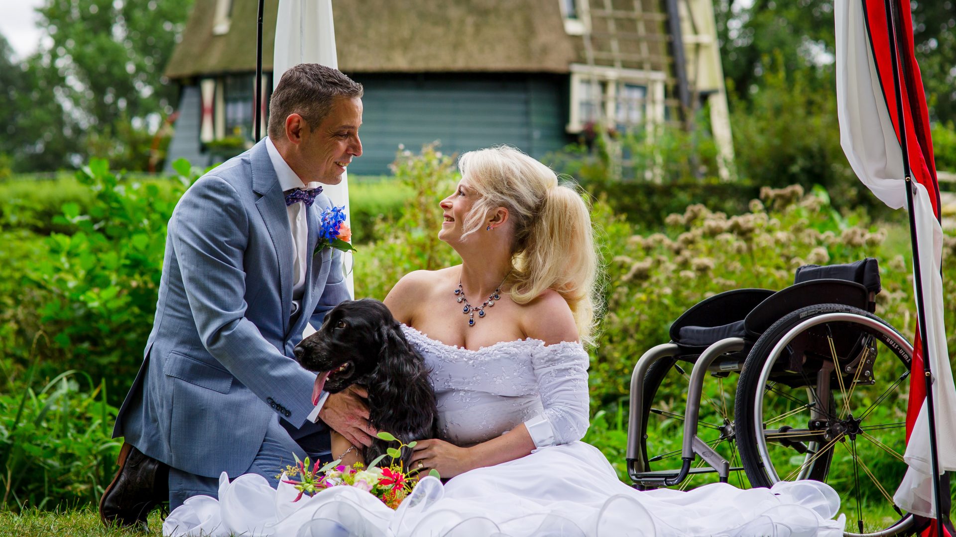 Jacqueline en Alex molen