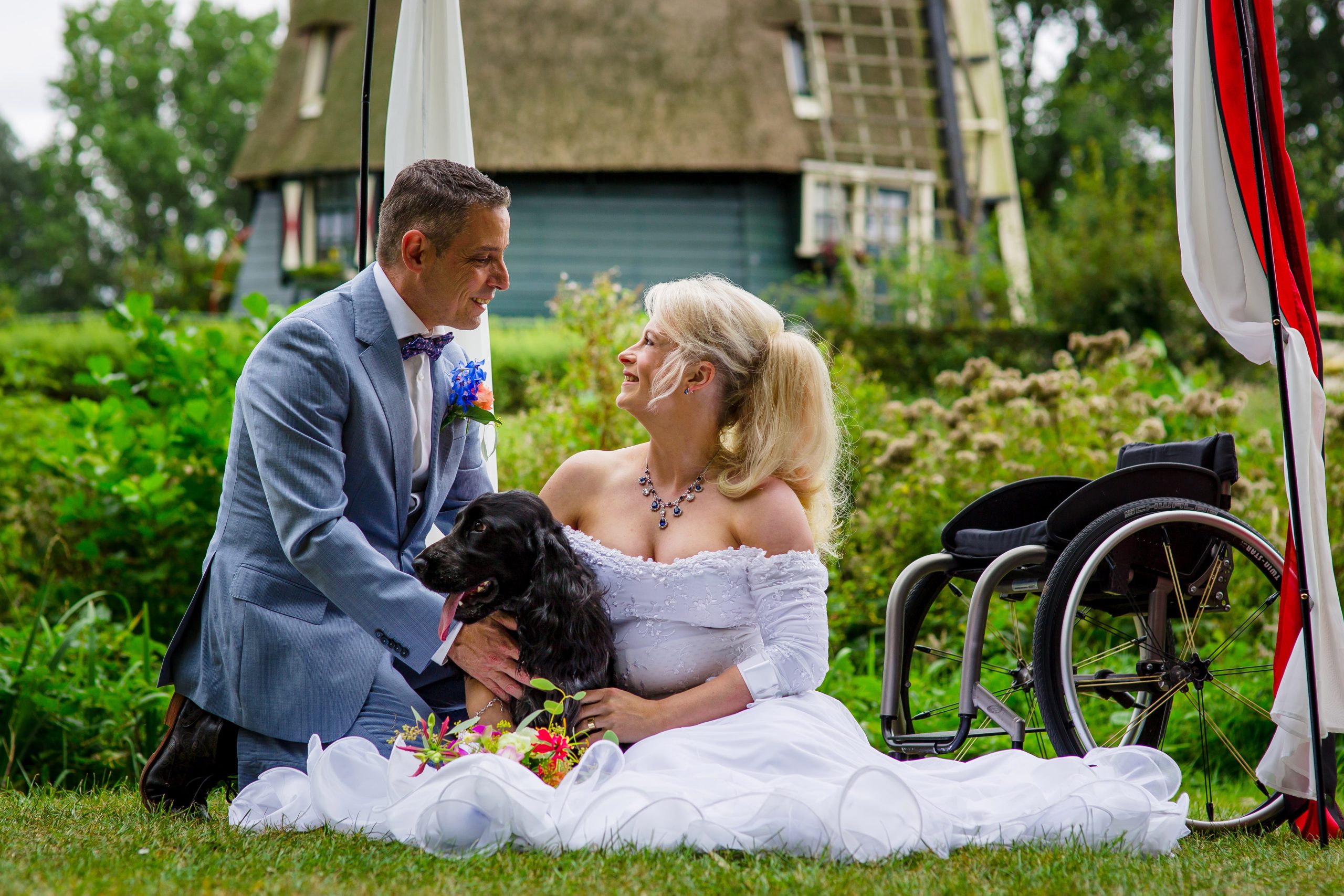 Jacqueline en Alex molen